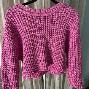 Cozy Pink Knit Sweater
